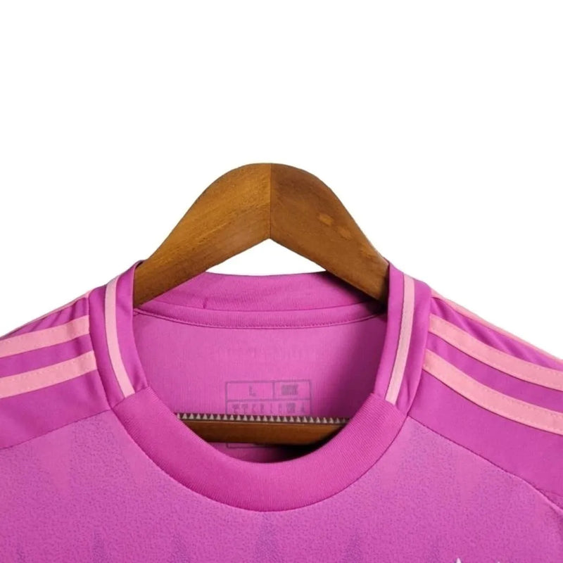 Camisa Seleção da Alemanha II 24/25 - Torcedor Adidas Masculina - Rosa com detalhes em roxo