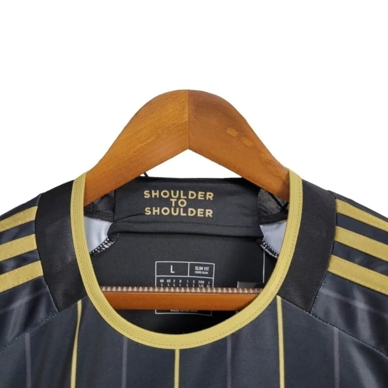 Camisa Los Angeles FC I 24/25 - Torcedor Adidas Masculina - Preta com detalhes em dourado