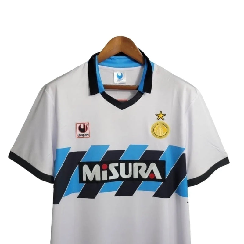 Camisa Retrô Inter de Milão II 1990/1991 - Masculina Uhlsport - Branca