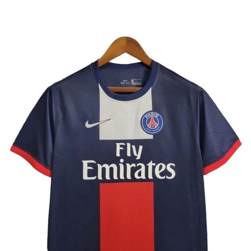 Camisa Retrô Paris Saint-Germain I 2013/2014 - Masculina Nike - Azul com detalhes em vermelho e branco