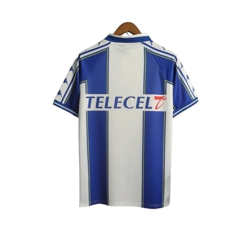 Camisa Retrô Porto I 1997/1999 - Kappa Masculina - Branca com detalhes em azul