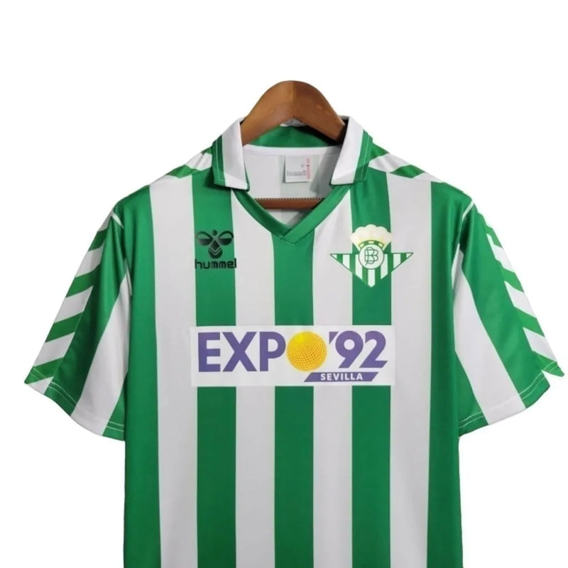 Camisa Retrô Real Betis 1988/1989 - Hummel Masculina - Verde e branca