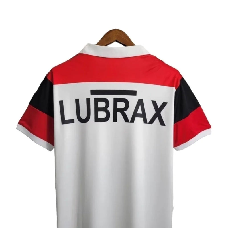 Camisa Retrô Flamengo II 1986 - Adidas Masculina - Branca com detalhes em vermelho