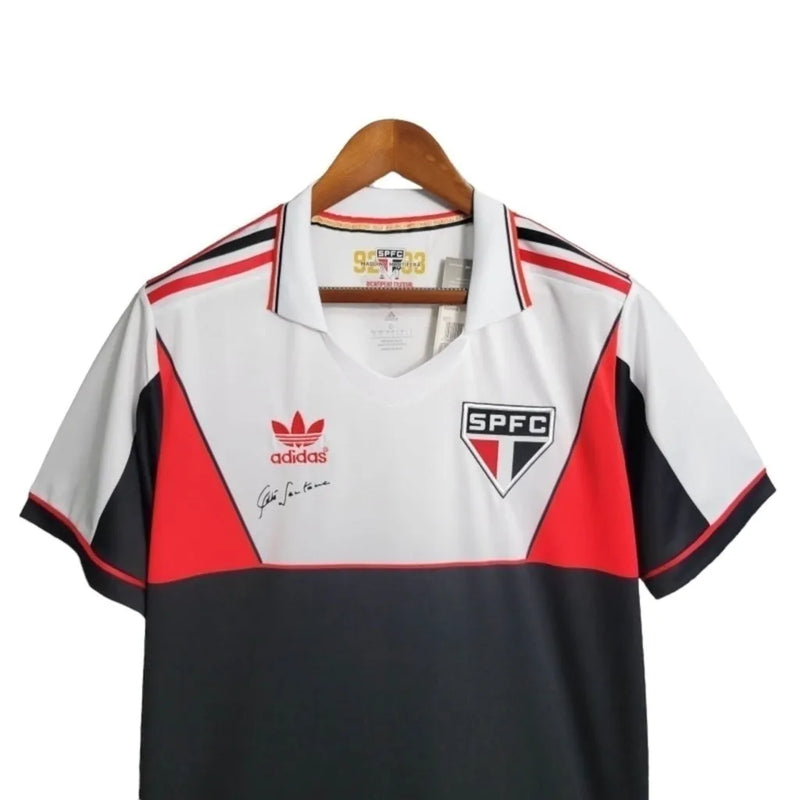 Camisa Retrô São Paulo Edição Memorial 1992 - Masculina Adidas - Preta e branca e vermelha