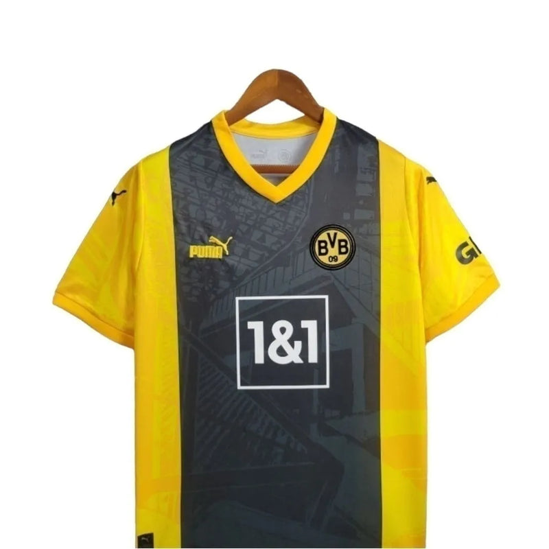 Camisa Borussia Dortmund Edição especial 50 Anos 24/25 - Torcedor Puma Masculina - Preta e amarela