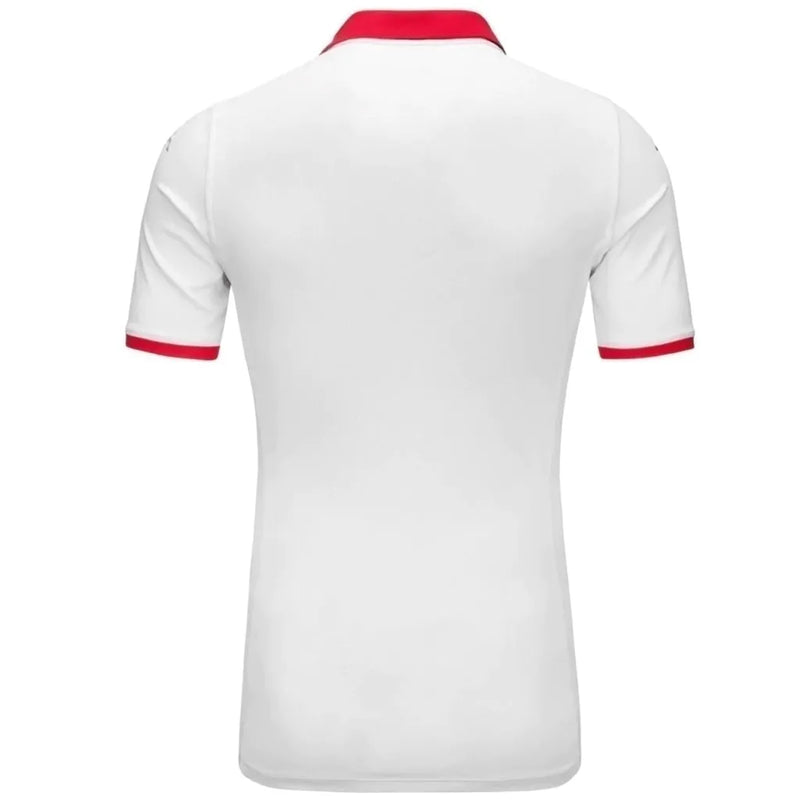 Camisa Seleção da Tunísia II 24/25 - Torcedor Kappa Masculina - Branca com detalhes em vermelho