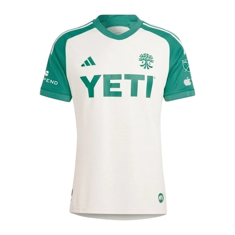 Camisa Austin II 24/25 - Torcedor Adidas Masculina - Branca com detalhes em verde