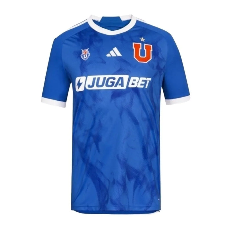 Camisa Universidad do Chile I 24/25 - Torcedor Adidas Masculina - Azul com detalhes em branco