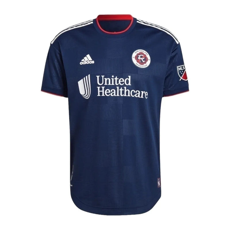 Camisa New England Revolution I 23/24 - Torcedor Adidas Masculina - Azul com detalhes em vermelho e branco