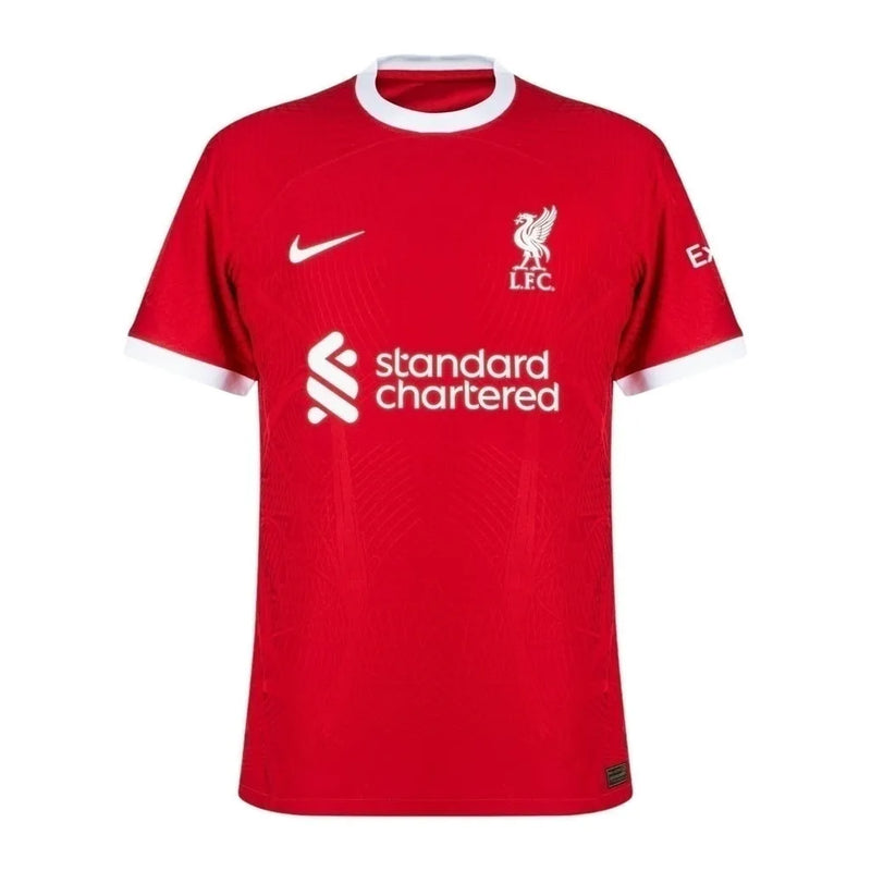 Camisa Liverpool I 23/24 - Torcedor Nike Masculina - Vermelha com detalhes em branco