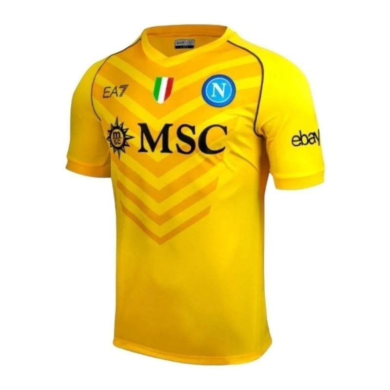 Camisa Napoli Goleiro 23/24 - Torcedor EA7 Masculina - Amarela