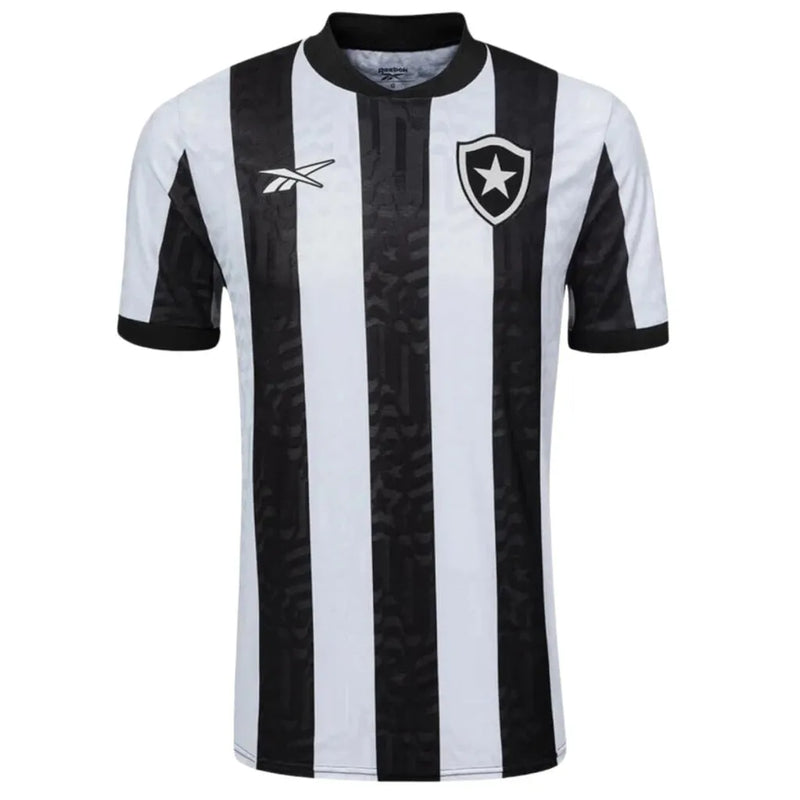 Camisa Botafogo I 23/24 - Torcedor Reebok Masculina - Preto e branca