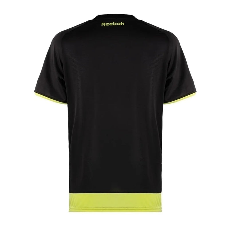 Camisa Botafogo Pré-jogo 24/25 - Torcedor Reebok Masculina - Preta com detalhes em azul e amarelo