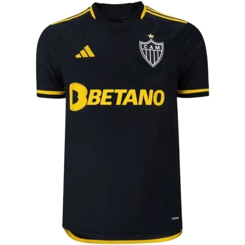 Camisa Atlético Mineiro III 23/24 - Torcedor Adidas Masculina - Preta com detalhes em amarelo