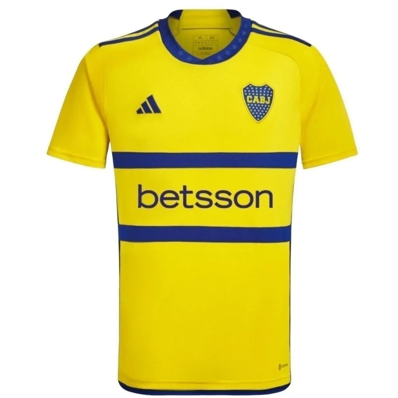 Camisa Boca Juniors II 23/24 - Torcedor Adidas Masculina - Amarela com detalhes em azul