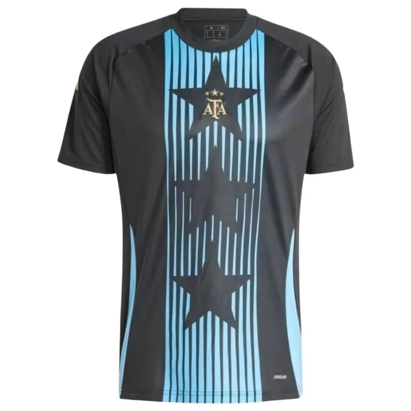 Camisa Seleção da Argentina Pré-Jogo 24/25 Copa América 2024 - Torcedor Adidas Masculina - Preta