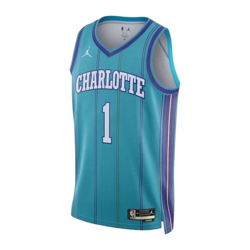 Camiseta Regata NBA Charlotte Hornets 23/24 - Masculina Jordan - Azul