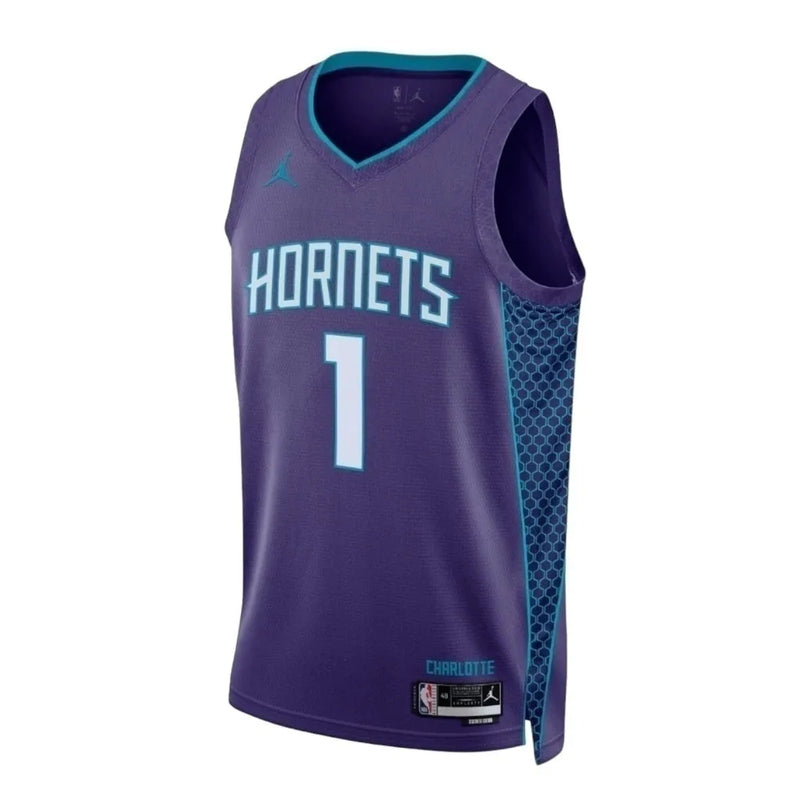 Camiseta Regata NBA Charlotte Hornets 23/24 - Masculina Jordan - Roxa