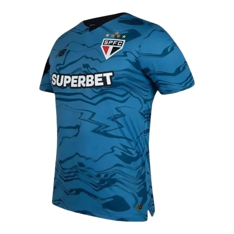 Camisa São Paulo Goleiro I 24/25 - Torcedor Adidas Masculina - Azul