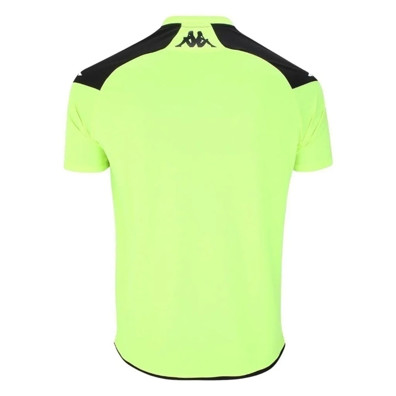 Camisa Vasco da Gama Treino 24/25 - Torcedor Kappa Masculina - Amarela fluorescente com detalhes em preto