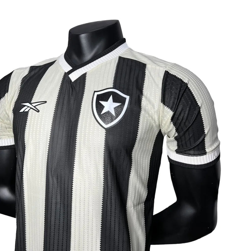 Camisa Botafogo I 24/25 - Jogador Reebok Masculina - Preta e branca