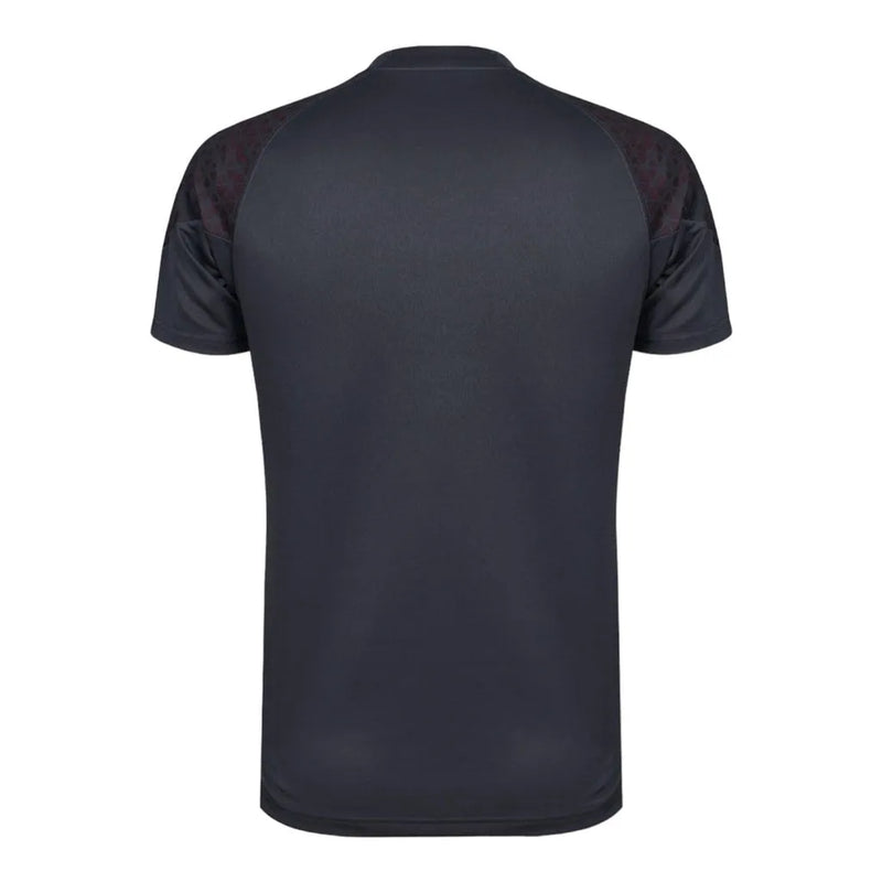 Camisa Manchester City Treino 23/24 - Torcedor Puma Masculina - Cinza com detalhes em vermelho