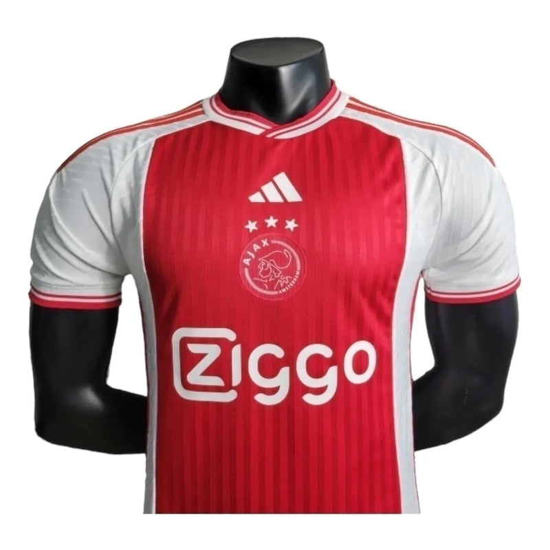 Camisa Ajax I 23/24 - Jogador Adidas Masculina - Vermelha e branca