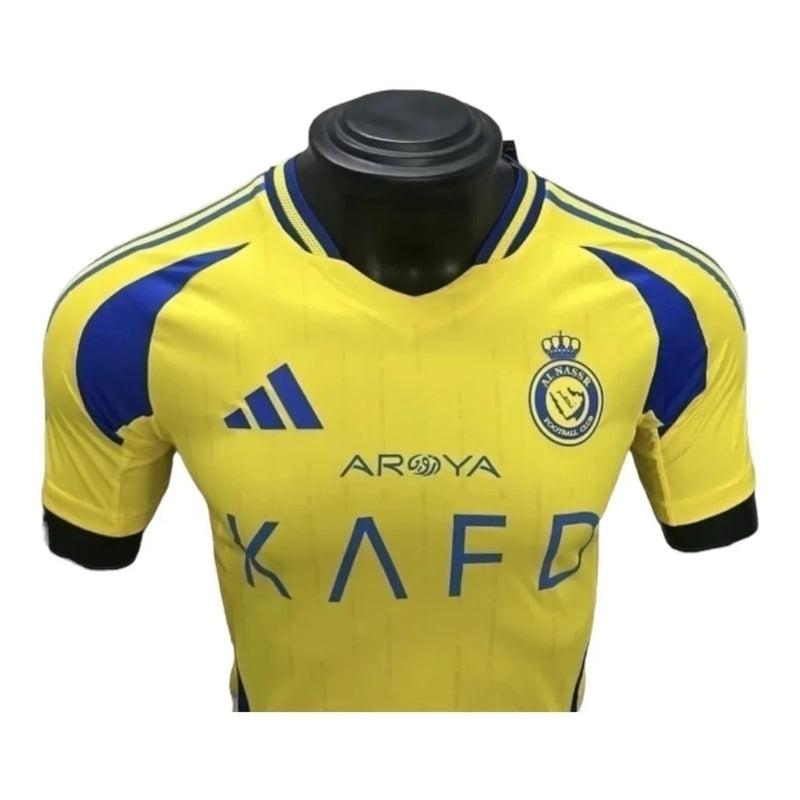 Camisa Al-Nassr I 24/25 - Jogador Adidas Masculina - Amarela com detalhes em azul