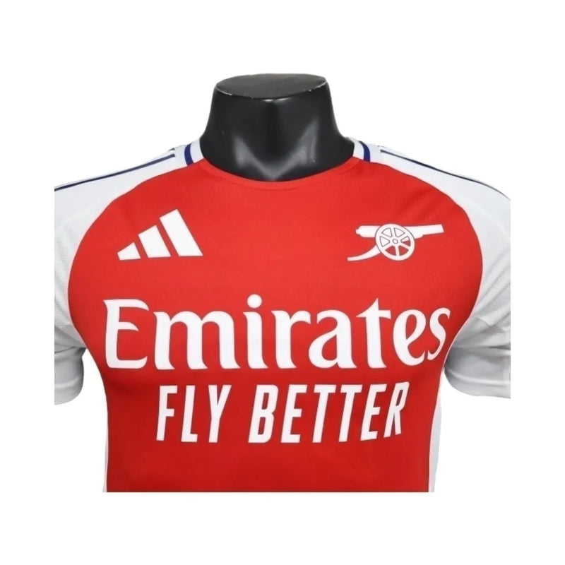 Camisa Arsenal I 24/25 - Jogador Adidas Masculina - Branca e vermelha