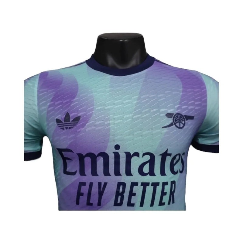 Camisa Arsenal III 24/25 - Jogador Adidas Masculina - Verde com detalhes em roxo