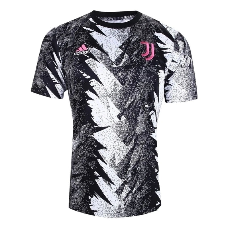 Camisa Juventus Pré-jogo 23/24 - Torcedor Adidas Masculina - Preta e branca