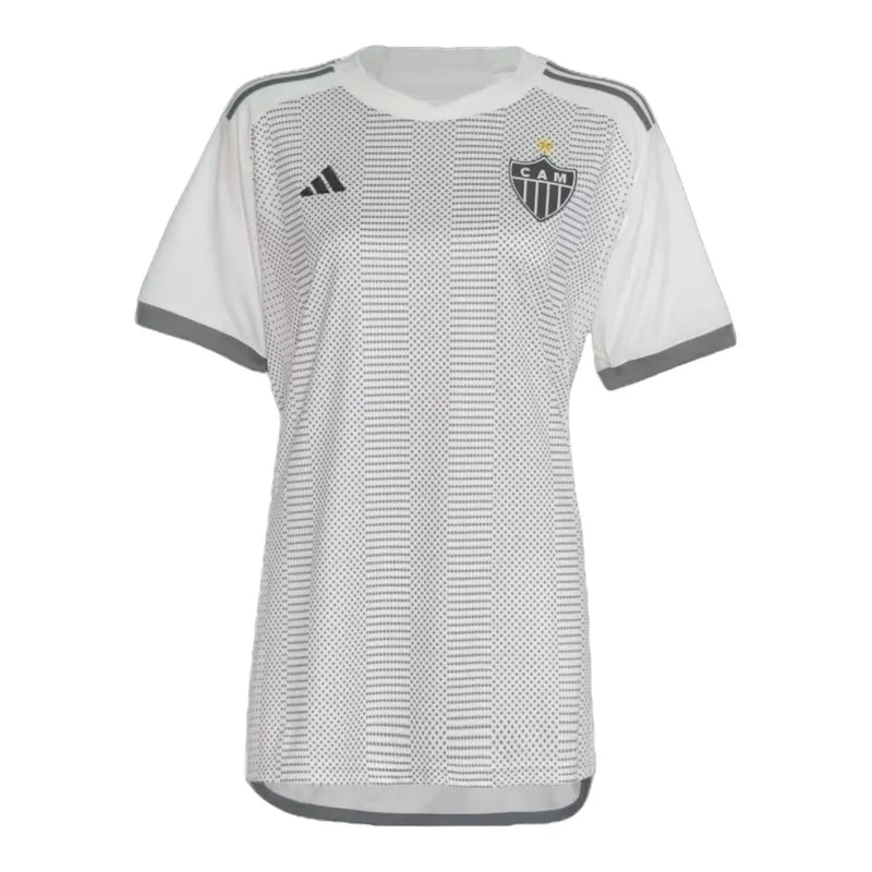 Camisa Atlético Mineiro II 24/25 - Torcedor Adidas Feminina - Branca com detalhes em cinza