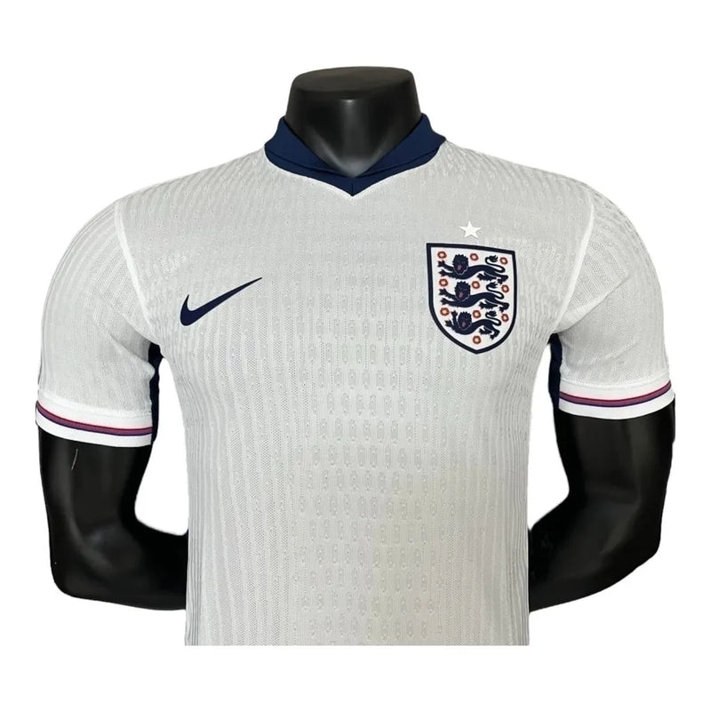 Camisa Seleção da Inglaterra I 24/25 - Jogador Nike Masculina - Branca com detalhes em azul