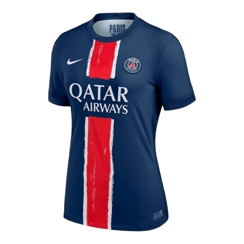 Camisa Paris Saint-Germain I 24/25 - Torcedor Nike Feminina - Azul