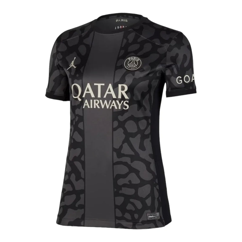 Camisa Paris Saint-Germain III 23/24 - Torcedor Nike Feminina - Preta