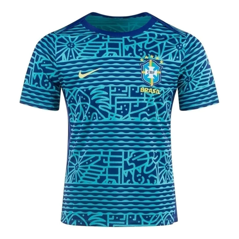 Camisa Seleção Brasileira Pré-jogo 24/25 - Torcedor Nike Masculina - Azul