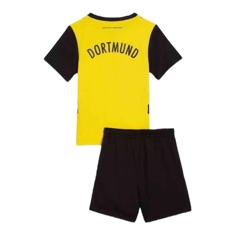 Kit Infantil Borussia Dortmund I 24/25 - Puma - Amarelo e preto