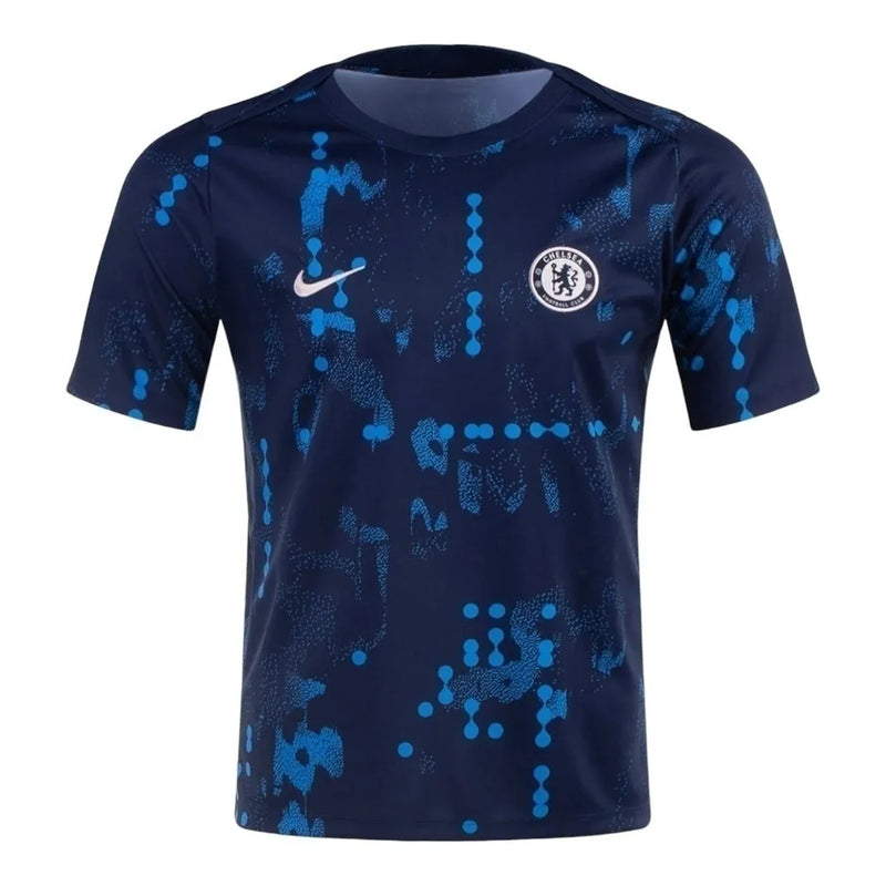 Camisa Chelsea Pré-jogo 24/25 - Torcedor Nike Masculina - Azul