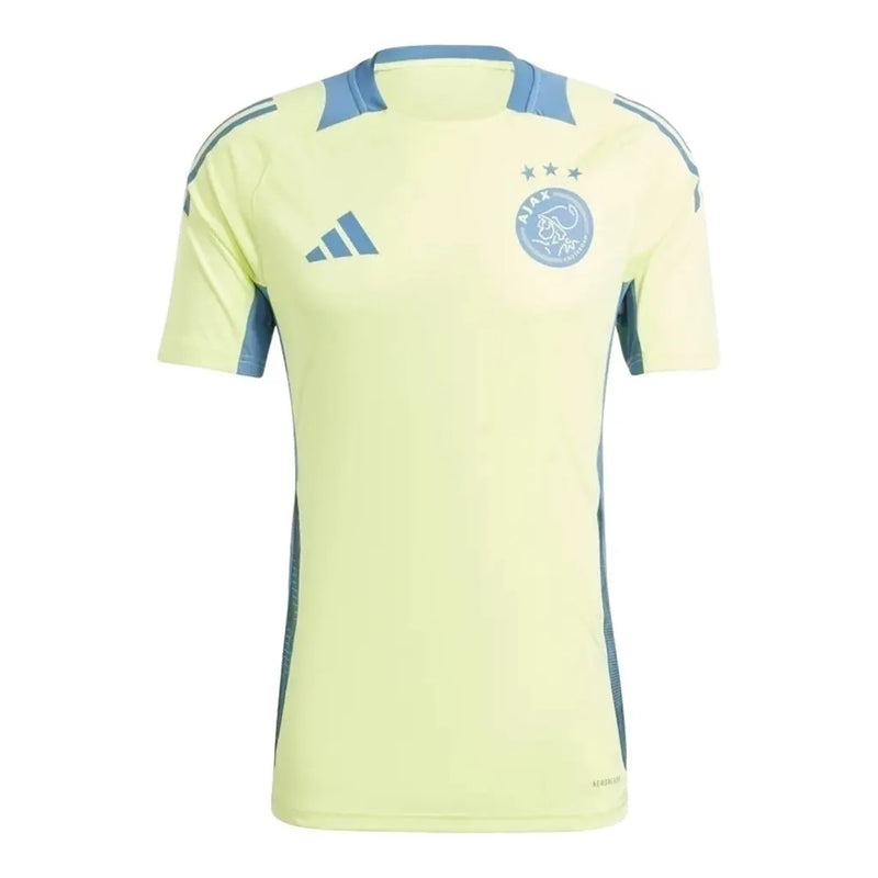 Camisa Ajax Treino 24/25 - Torcedor Adidas Masculina - Amarela com detalhes em azul