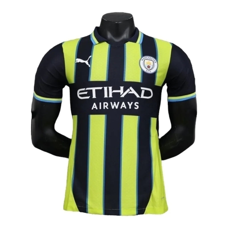 Camisa Manchester City II 24/25 - Jogador Puma Masculina - Preta com detalhes em amarelo e azul