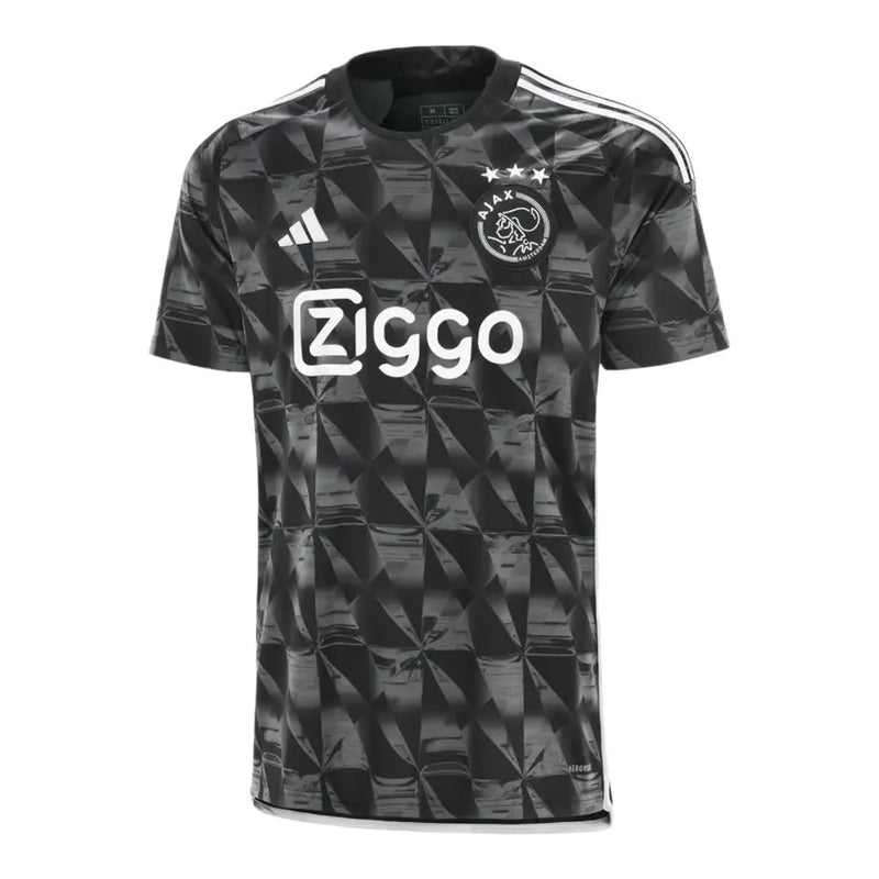 Camisa Ajax III 23/24 - Torcedor Adidas Masculina - Preta com detalhes em cinza