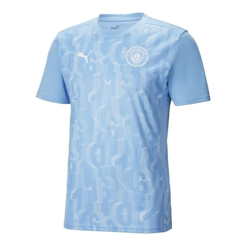 Camisa Manchester City Pré-jogo 24/25 - Torcedor Puma Masculina - Azul