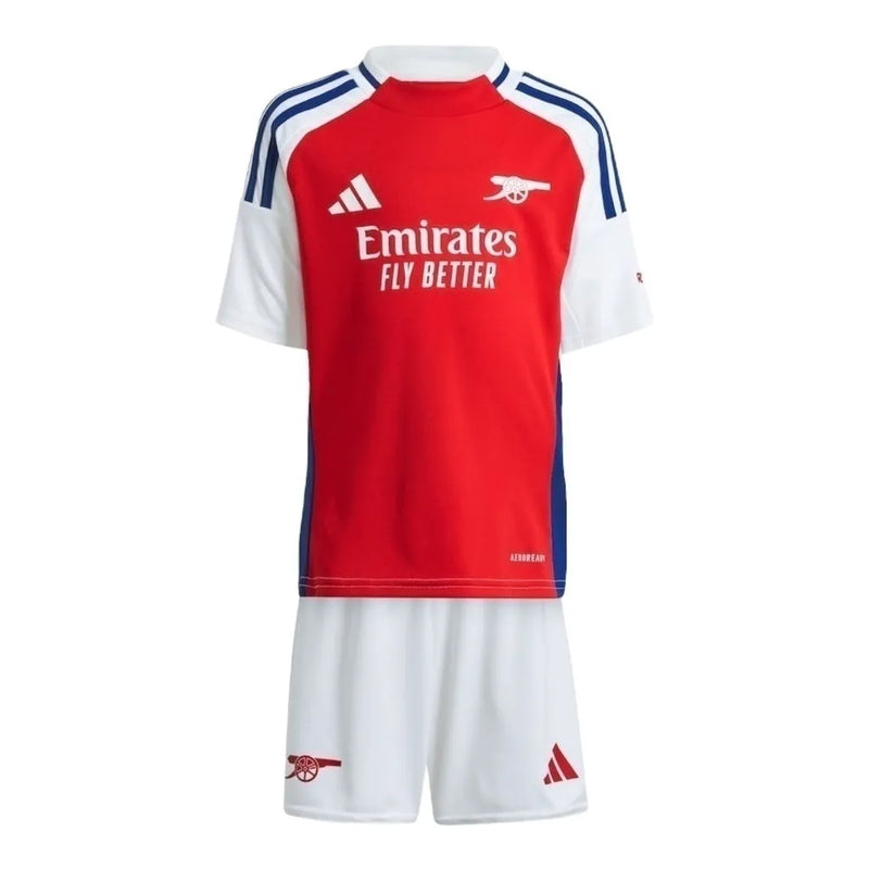 Kit Infantil Arsenal I 24/25 - Adidas - Branco e vermelho