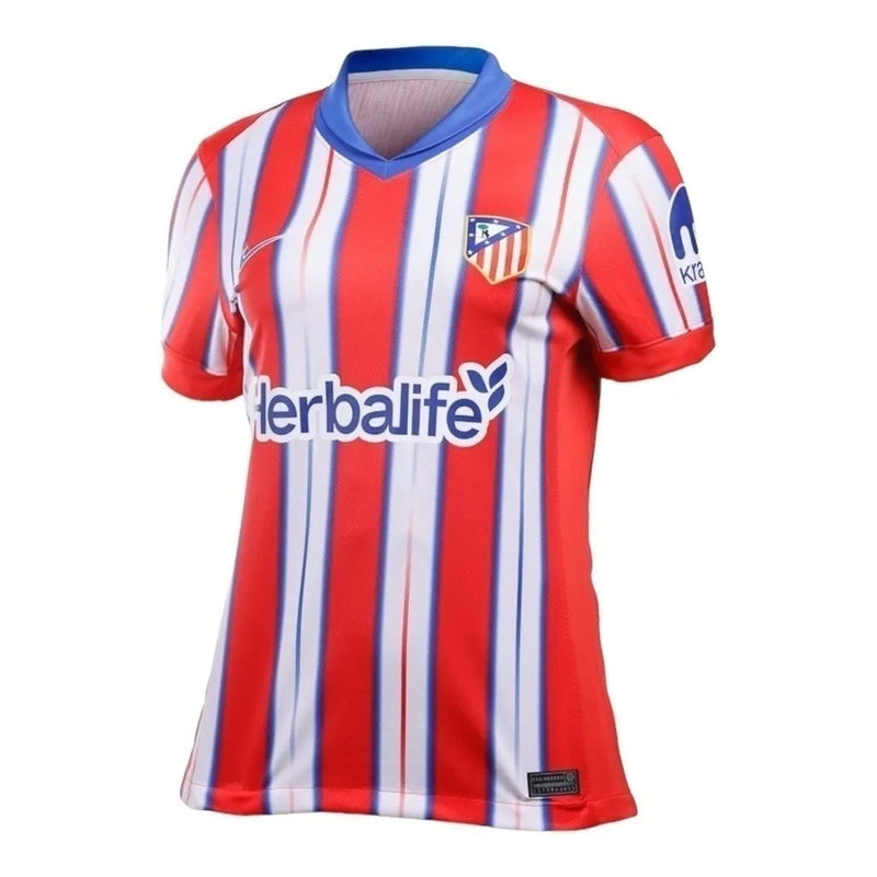 Camisa Atlético de Madrid I 24/25 - Torcedor Nike Feminina - Vermelha