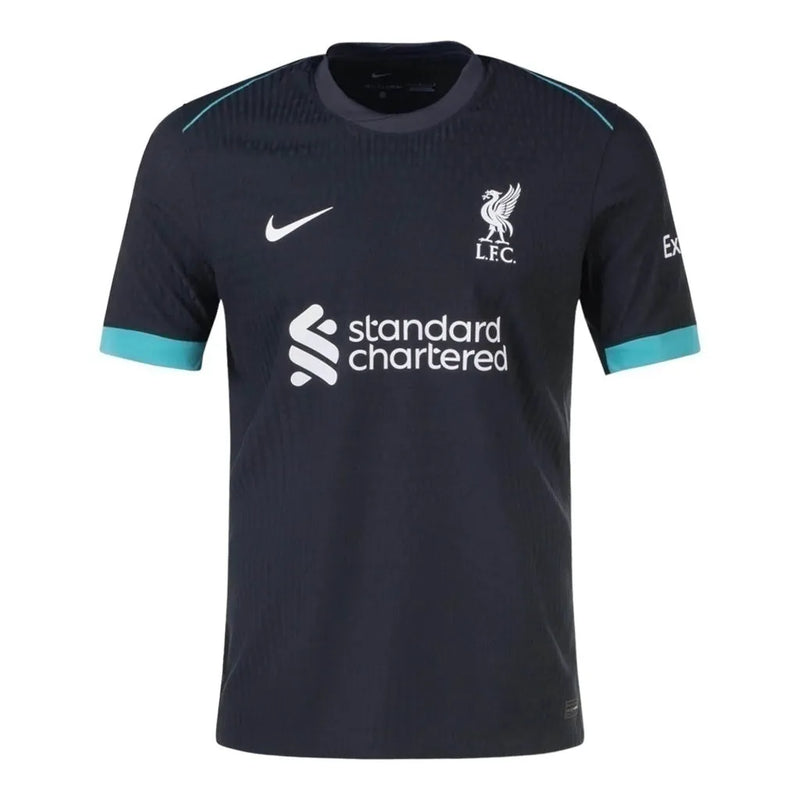 Camisa Liverpool II 24/25 - Torcedor Nike Masculina - Preta com detalhes em verde