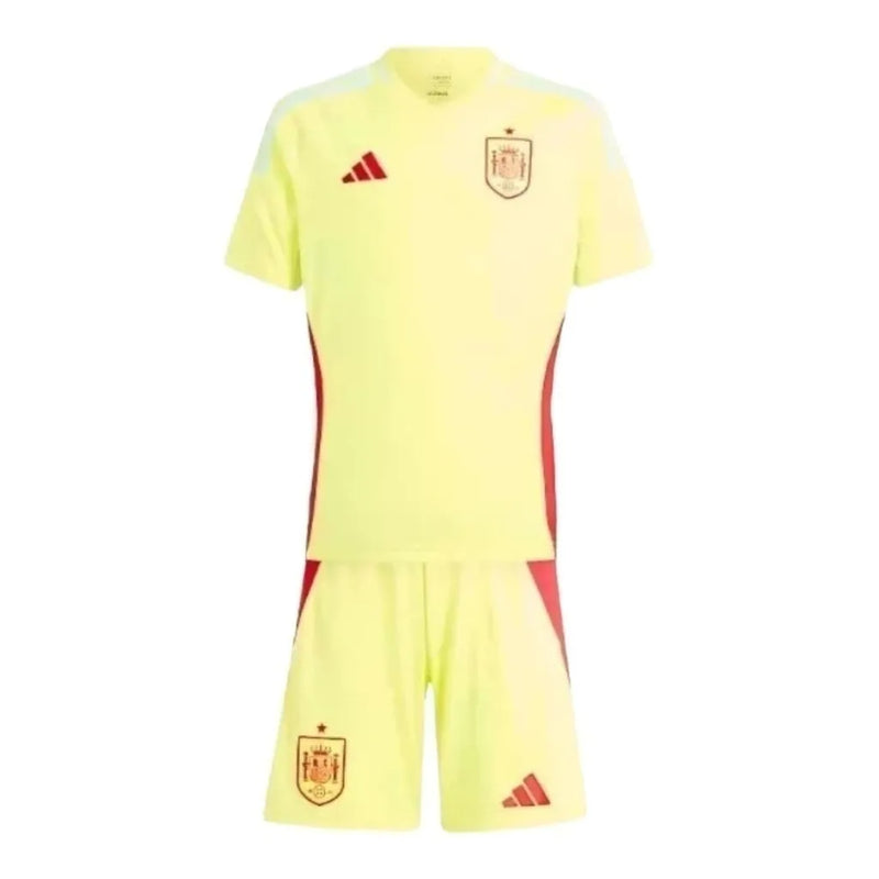 Kit Infantil Seleção Espanha II 24/25 - Adidas - Amarela