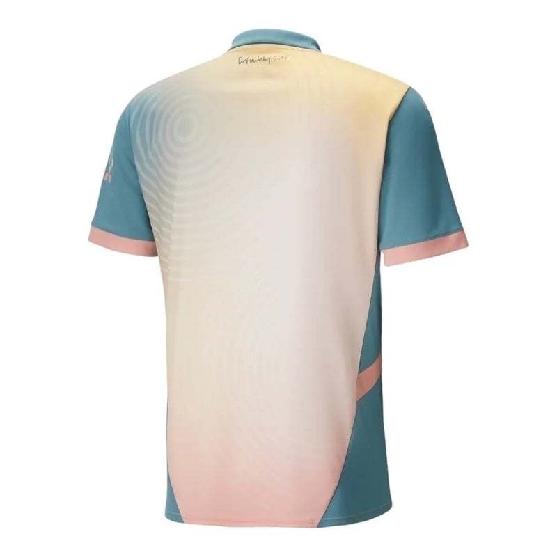 Camisa Manchester City IV 24/25 - Torcedor Puma Masculina - Bege com detalhes em cinza