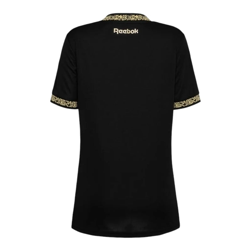 Camisa Botafogo II 24/25 - Torcedor Reebok Feminina - Preta com detalhes em dourado