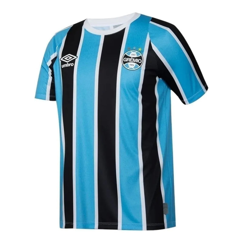 Camisa Grêmio I 24/25 - Torcedor Umbro Masculina - Branca e preta