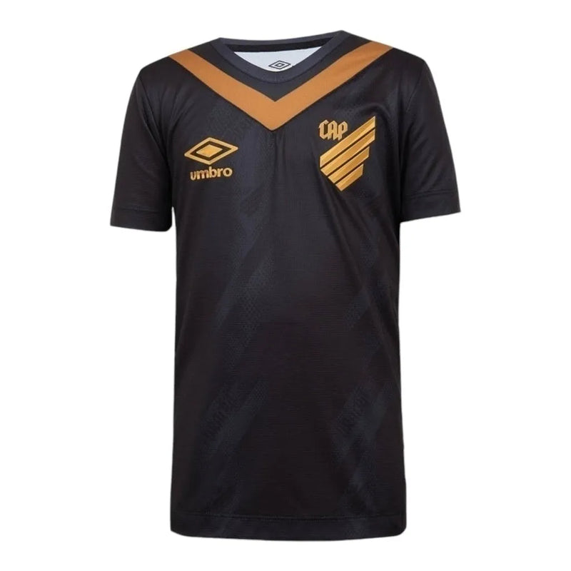 Camisa Athletico Paranaense III 24/25 - Torcedor Umbro Masculina - Preta com detalhes em dourado